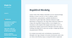 Desktop Screenshot of blogin.hu
